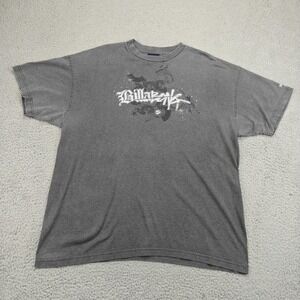 Vintage Billabong Shirt Mens 2XL Gray Graphic Skate Surf Made USA 90s Y2K Street